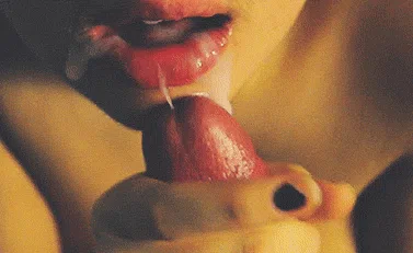 cum in mouth gif